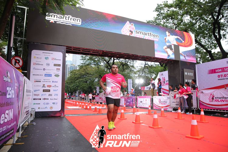 Race photo from Smartfren Run 2024
