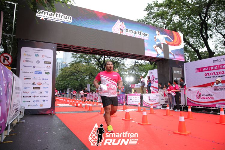 Race photo from Smartfren Run 2024