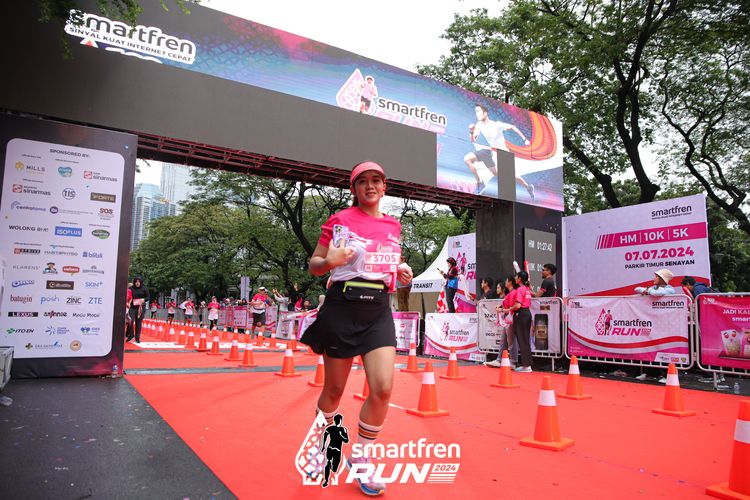 Race photo from Smartfren Run 2024