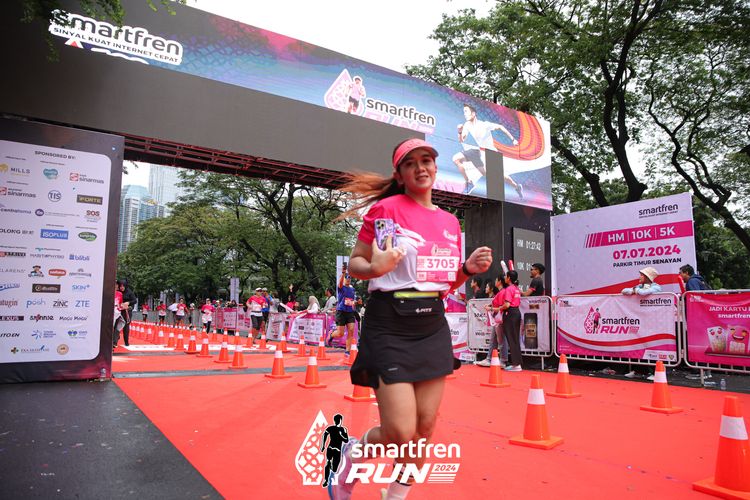 Race photo from Smartfren Run 2024
