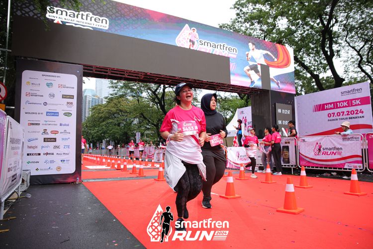 Race photo from Smartfren Run 2024