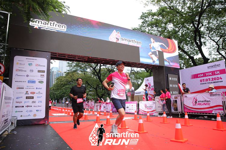 Race photo from Smartfren Run 2024