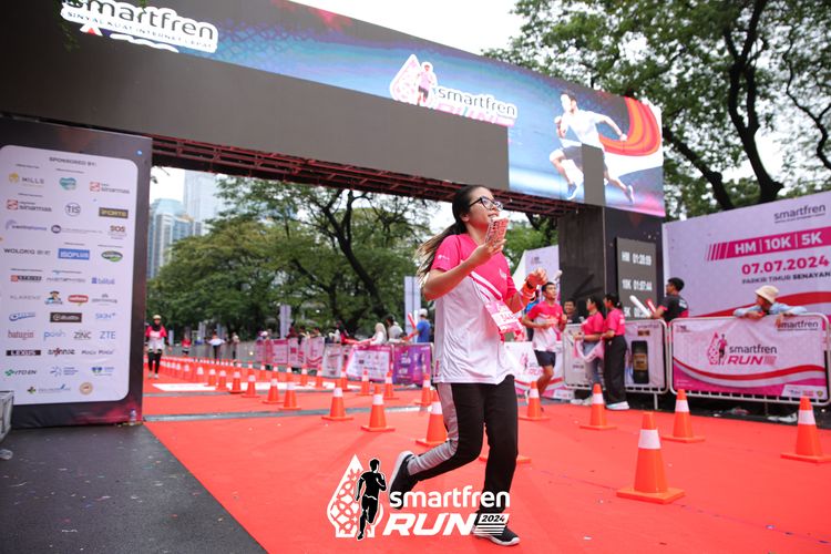 Race photo from Smartfren Run 2024
