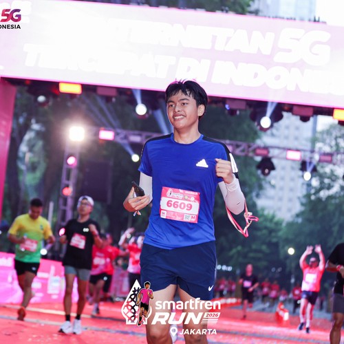 Race photo from SMARTFREN RUN 2026