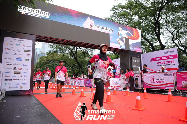 Race photo from Smartfren Run 2024