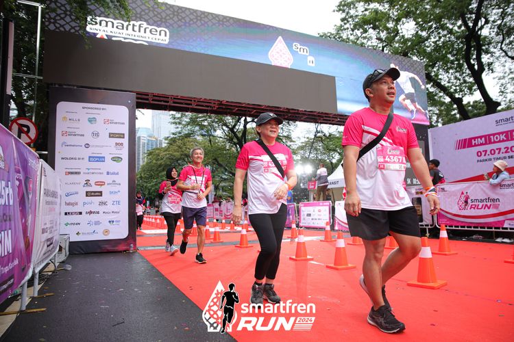 Race photo from Smartfren Run 2024
