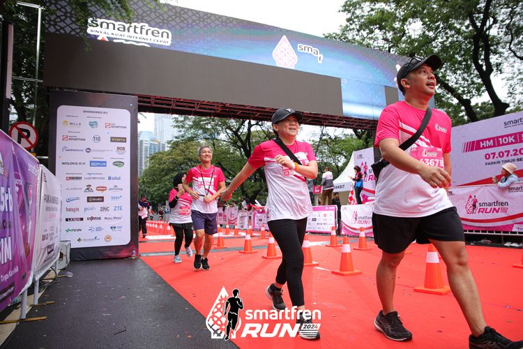 Race photo from Smartfren Run 2024