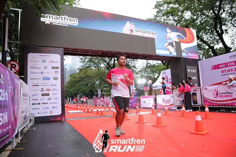 Race photo from Smartfren Run 2024