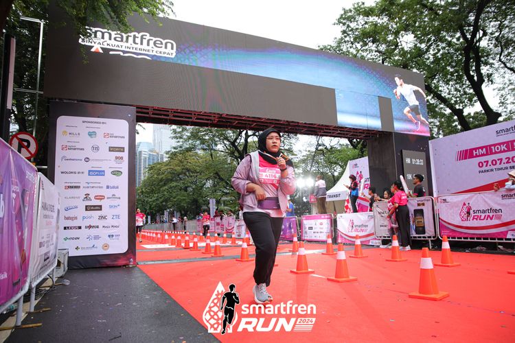 Race photo from Smartfren Run 2024