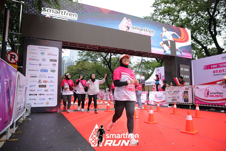 Race photo from Smartfren Run 2024