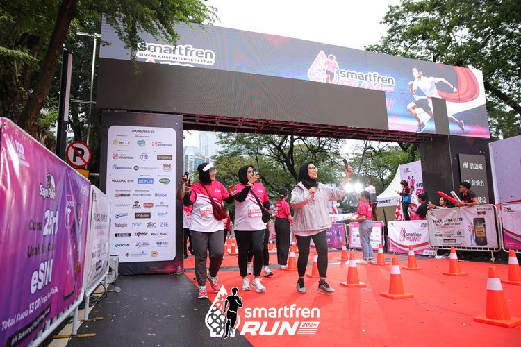 Race photo from Smartfren Run 2024