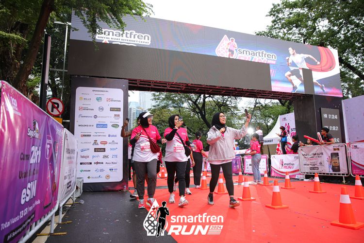 Race photo from Smartfren Run 2024