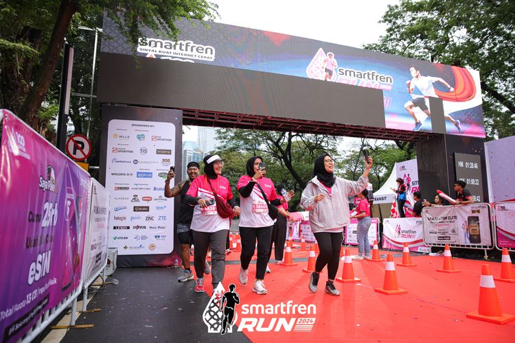 Race photo from Smartfren Run 2024