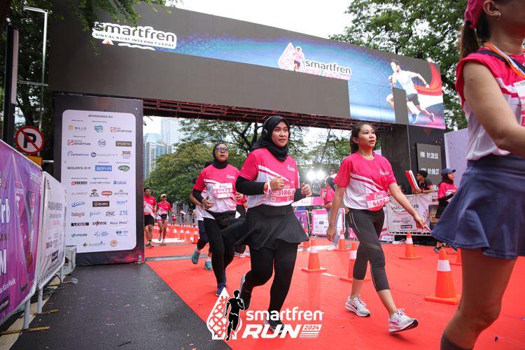 Race photo from Smartfren Run 2024