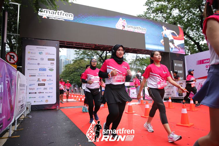 Race photo from Smartfren Run 2024