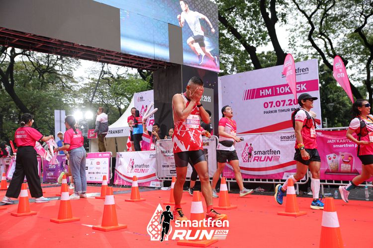 Race photo from Smartfren Run 2024