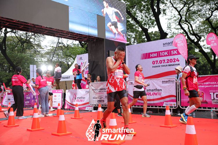 Race photo from Smartfren Run 2024