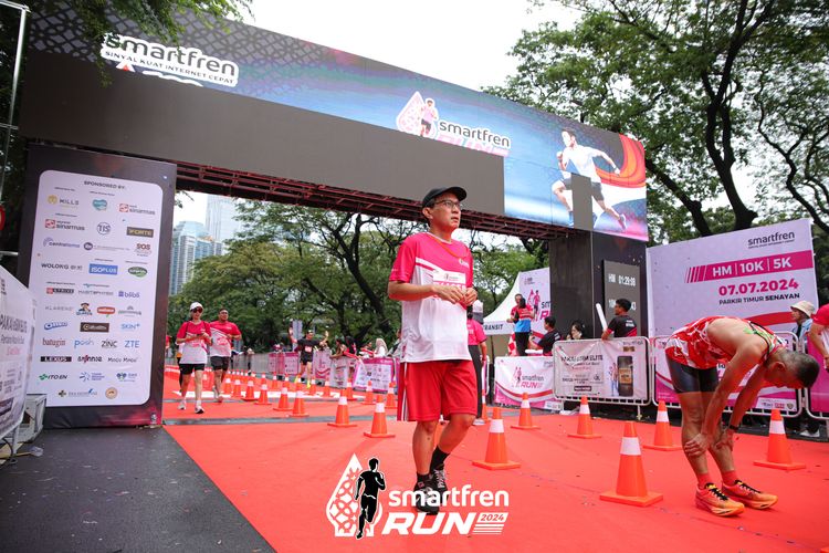 Race photo from Smartfren Run 2024