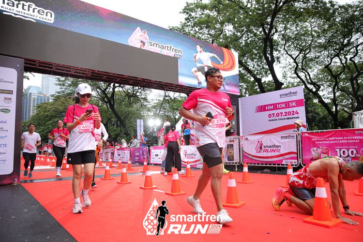 Race photo from Smartfren Run 2024