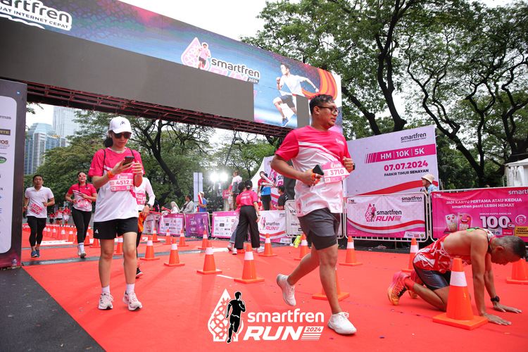 Race photo from Smartfren Run 2024
