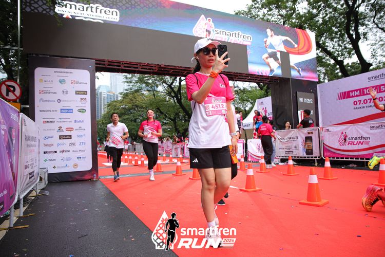 Race photo from Smartfren Run 2024
