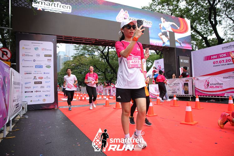 Race photo from Smartfren Run 2024