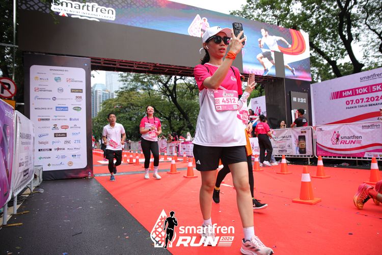 Race photo from Smartfren Run 2024