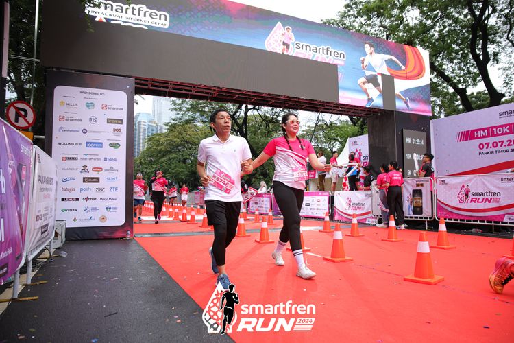 Race photo from Smartfren Run 2024