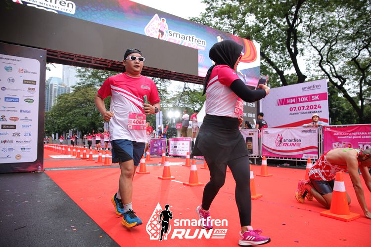 Race photo from Smartfren Run 2024