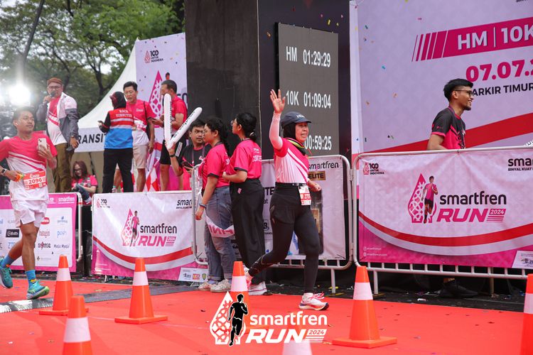 Race photo from Smartfren Run 2024
