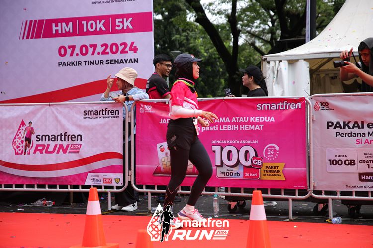 Race photo from Smartfren Run 2024