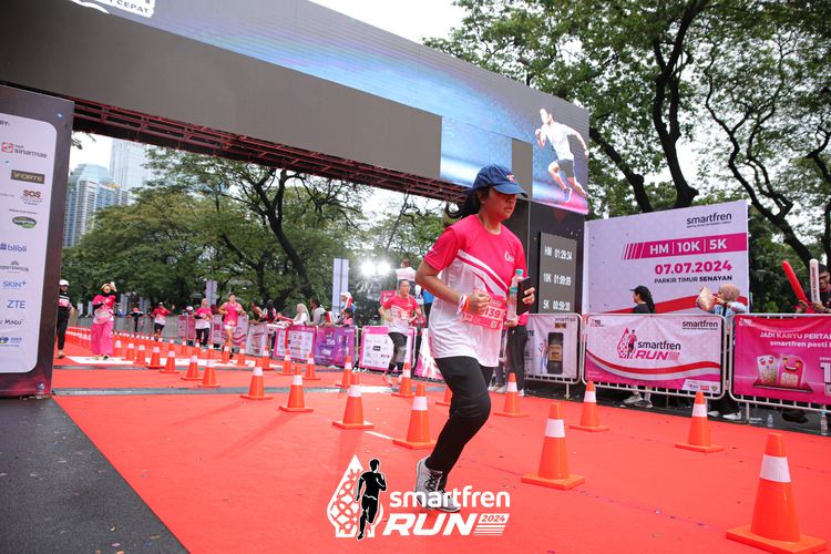 Race photo from Smartfren Run 2024