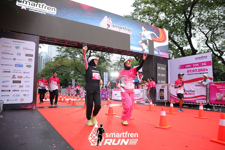 Race photo from Smartfren Run 2024