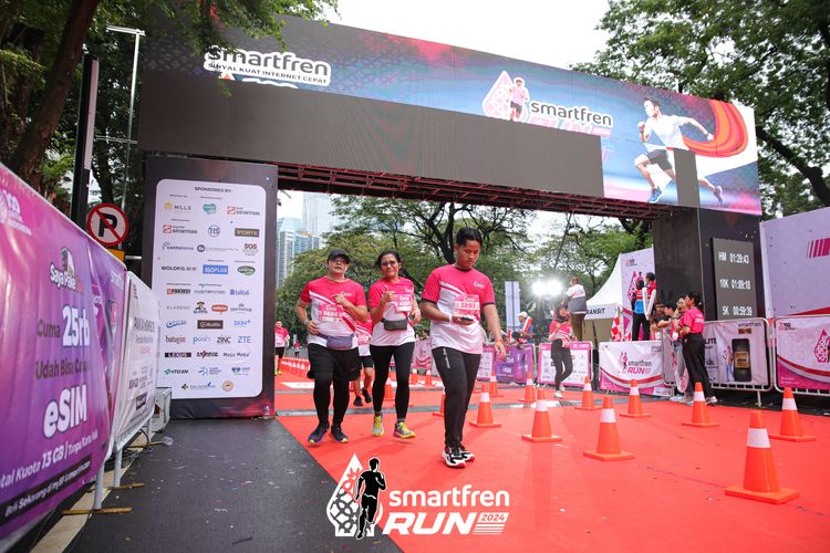 Race photo from Smartfren Run 2024