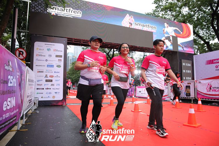 Race photo from Smartfren Run 2024