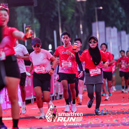 Race photo from SMARTFREN RUN 2026