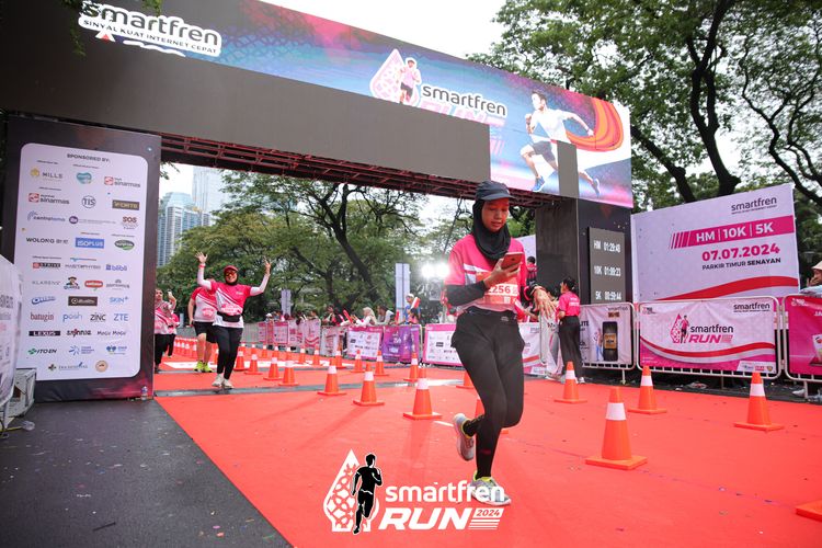 Race photo from Smartfren Run 2024