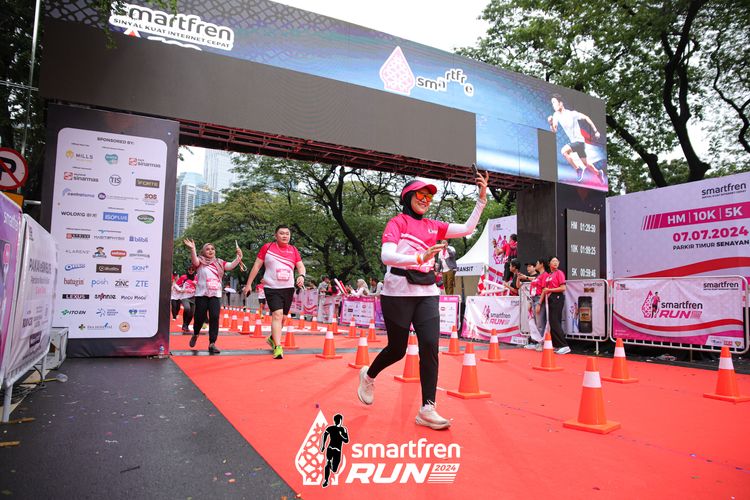 Race photo from Smartfren Run 2024