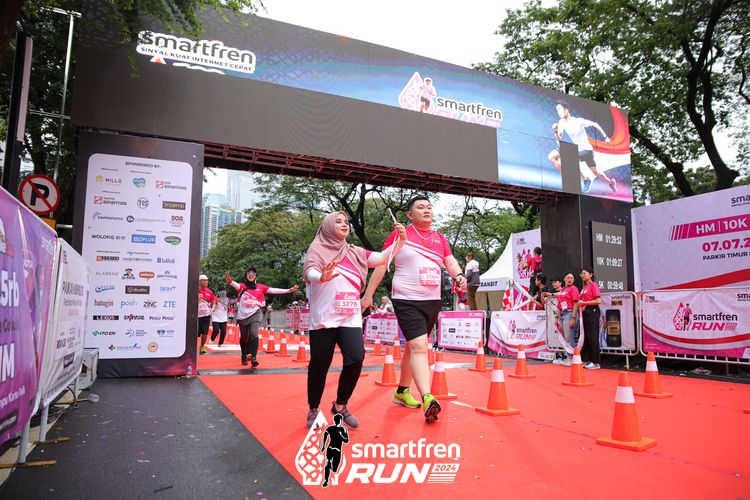 Race photo from Smartfren Run 2024