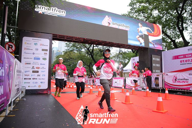 Race photo from Smartfren Run 2024