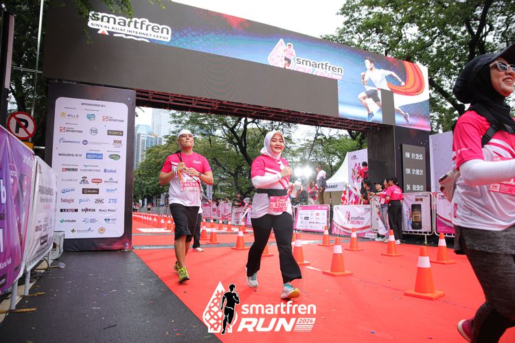 Race photo from Smartfren Run 2024
