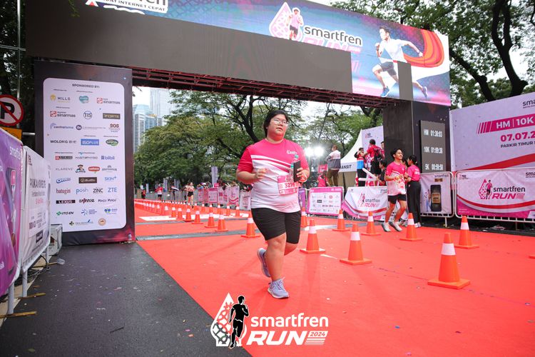 Race photo from Smartfren Run 2024