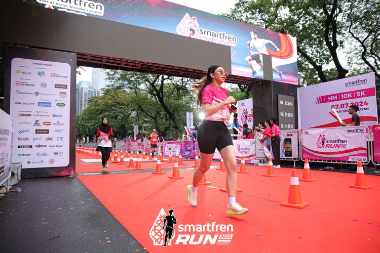Race photo from Smartfren Run 2024