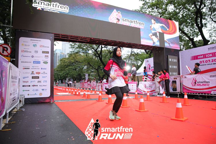 Race photo from Smartfren Run 2024