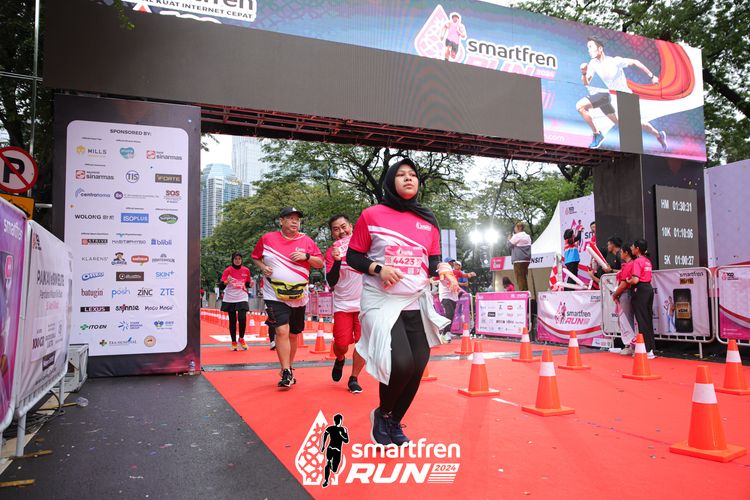 Race photo from Smartfren Run 2024