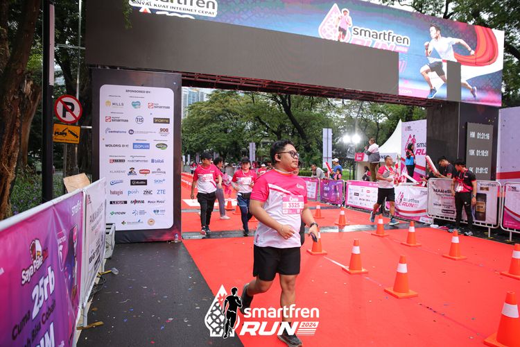 Race photo from Smartfren Run 2024