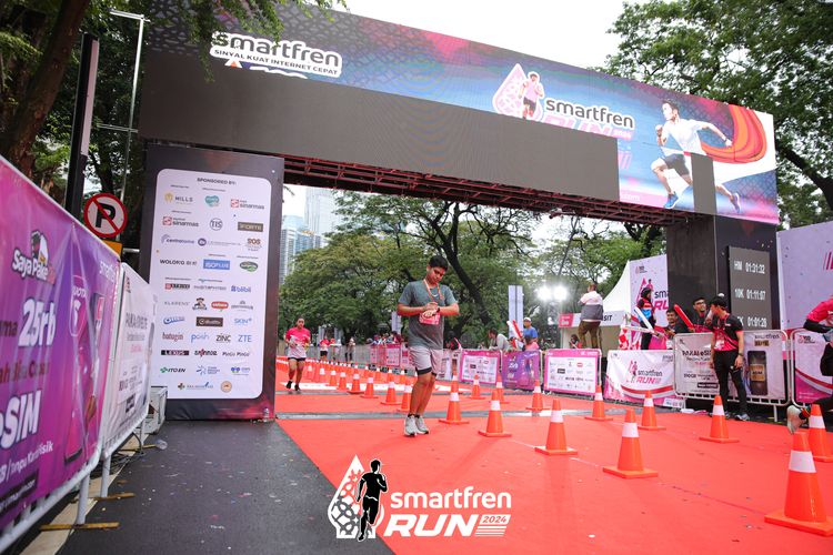 Race photo from Smartfren Run 2024