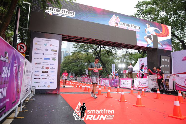 Race photo from Smartfren Run 2024