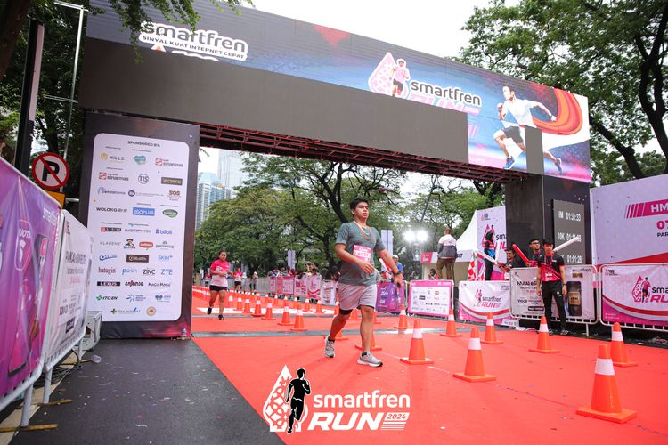 Race photo from Smartfren Run 2024