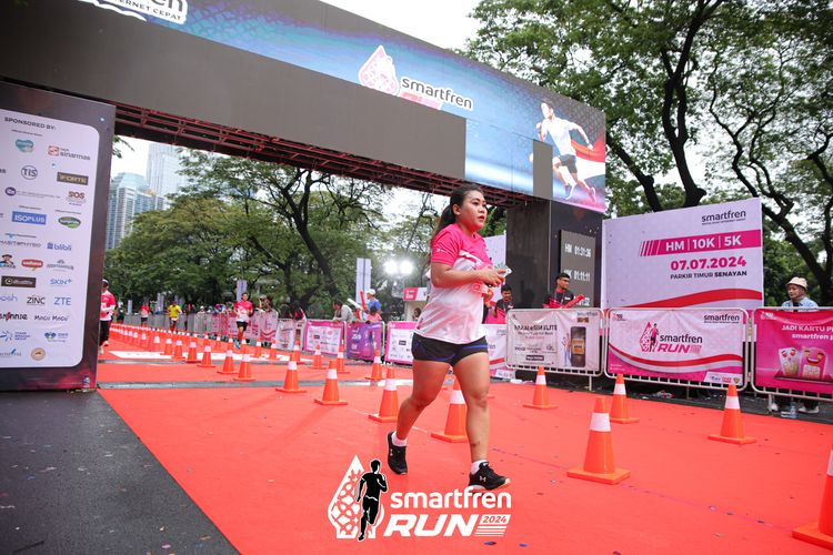 Race photo from Smartfren Run 2024